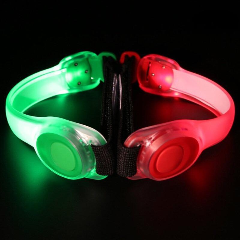 LED Light Up Armband Adjustable Wearable Running Arm Belt Glow in The Dark for Running Walking Cycling Concert Outdoor