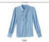 Yuan 2226 Women's Long Sleeve French Style Mulberry Silk Shirt - New Fashion 2025