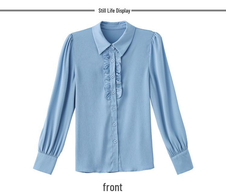 Yuan 2226 Women's Long Sleeve French Style Mulberry Silk Shirt - New Fashion 2025