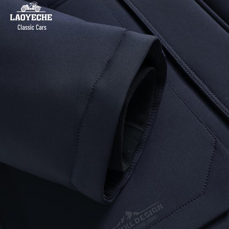 LAOYECHE Men's Mid-Length Padded Winter Jacket with Detachable Fur Collar