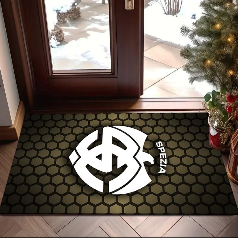 1PC Spe-zia 1906 Emblem Rug Game Carpet, Floor Mat for Bedroom Living Room Entryway Rug, Home Decor Idea Gift for Christmas birthday