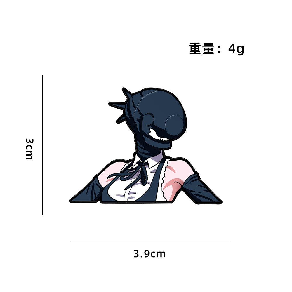 Chainsaw Man Cartoon Anime Badge Bochta Dark Demon Second Dimensional Peripheral Brooch Personalized Wear and Accessories