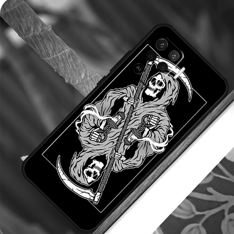 Death Tarot For OPPO A17 A16 A15 A79 A58 A78 A98 A74 A94 A77 A5 A9 A96 A76 A52 A72 A53S A54S A57S Case