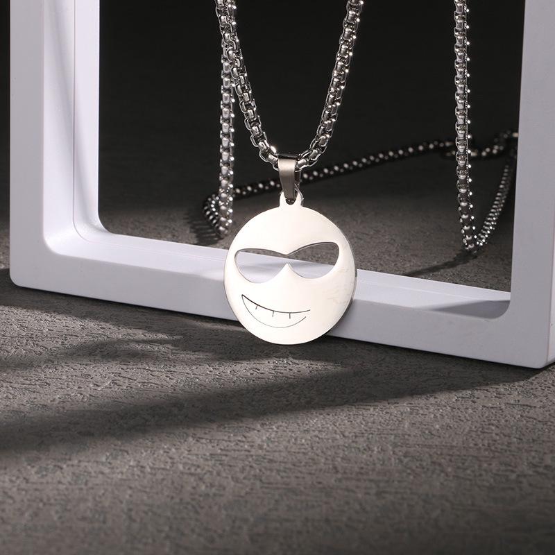 Men's Titanium Steel Hip Hop Pendant Necklace - Trendy, Non-fading Street Style