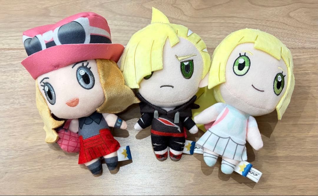Pokemon Masters EX Plush Toys - Serena Lillie Gladion Set 3 2