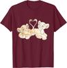 Hot Fashion Disney The Lion King Simba and Nala Hearts Valentine’s Day T-Shirt S-4XL Four Seasons Gift