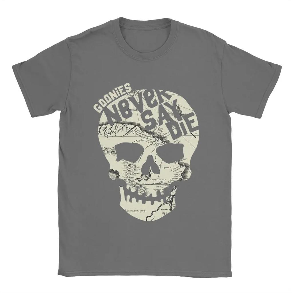 Goonies Never Say Die Men's T Shirts Fashion Tees Short Sleeve Crewneck T-Shirt Pure Cotton Summer Clothes
