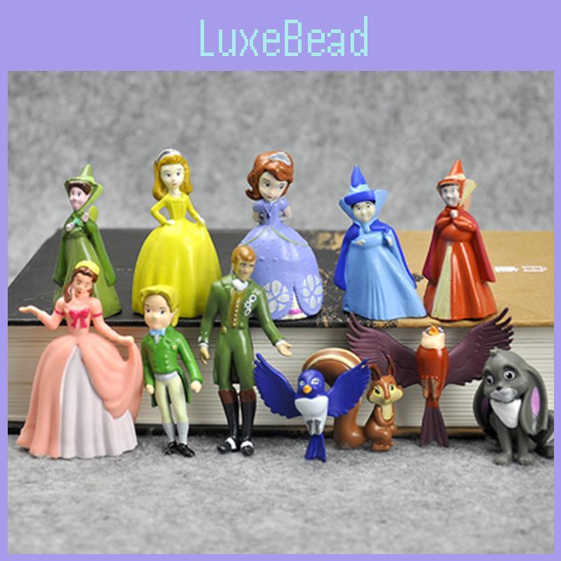 Whimsical 12pcs Sofia The First Princess Sophia Cake Figures Great For Birthday Celebrations