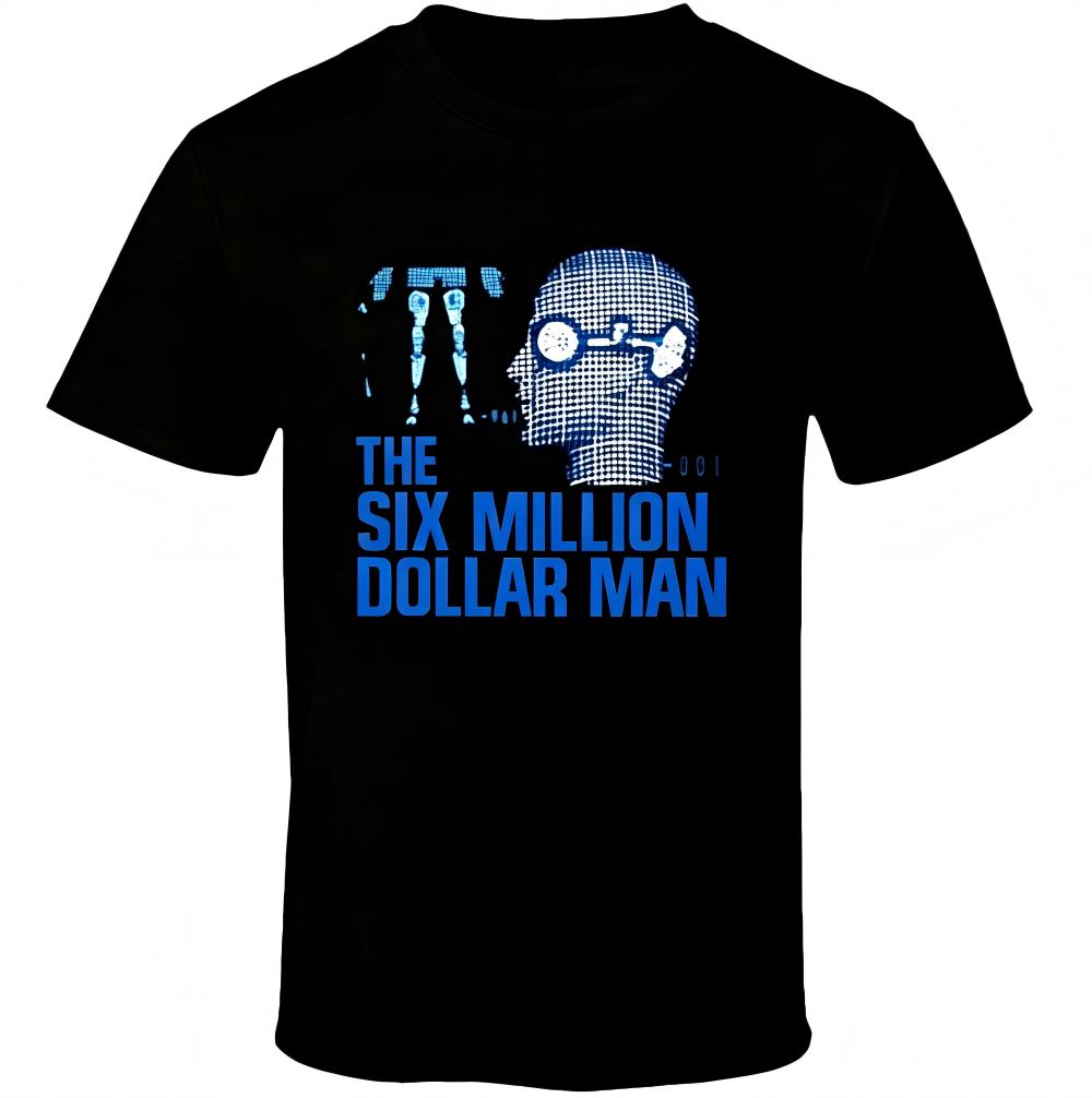 The Six Million Dollar Man Retro Black T-Shirt