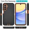 3IN1 Belt Clip Hard Defender Phone Case for Samsung Galaxy A57 A17 A07 A56 A36 A26 A16 A06 A55 A35 A25 A15 A05 A05 SOtt Box Shockproof Armor Cover