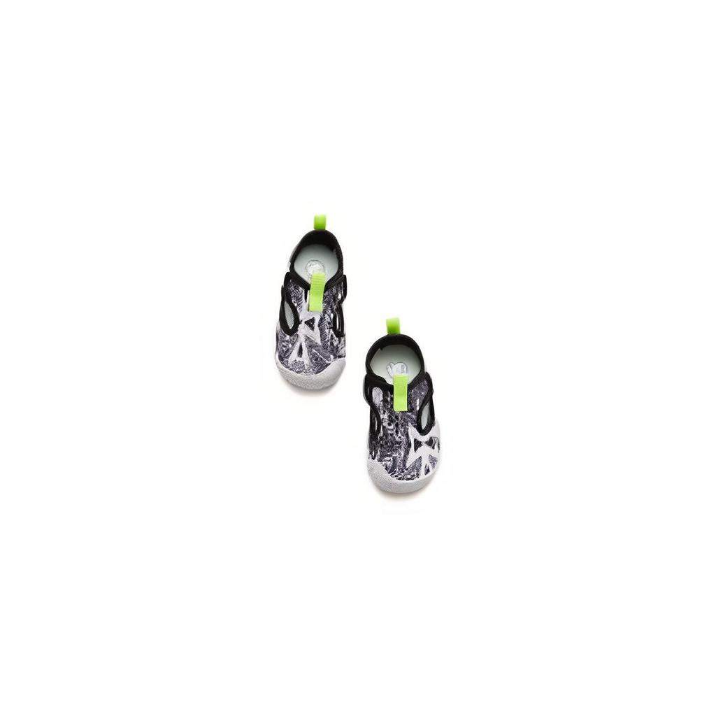 Anta Kids Comfortable Non-Slip Low-Top Walking Shoes Baby Shoes Black White 312320066H-3