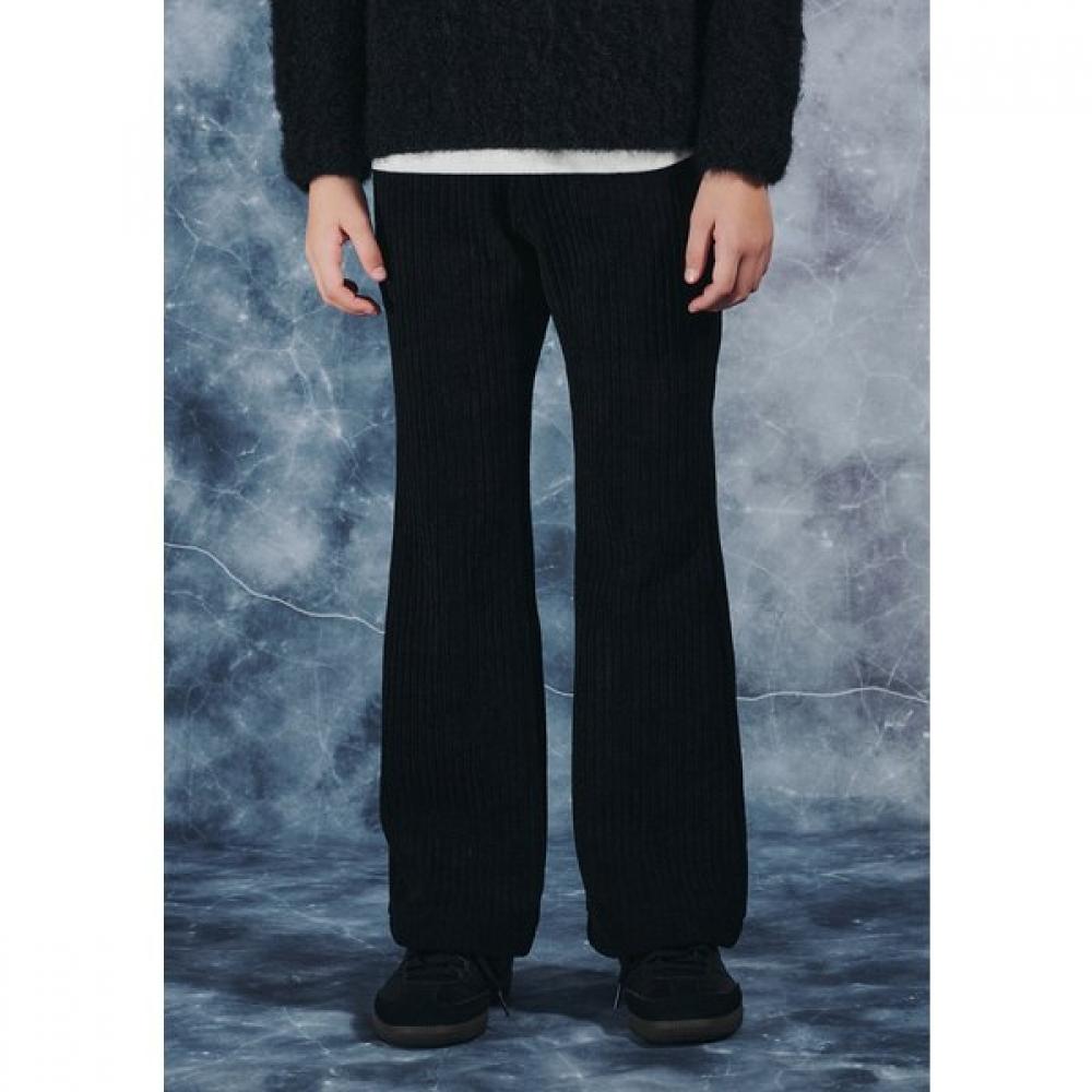 Bluetail Men S Modified Corduroy Black Velveteen Bell Bottom pantS Azi4pt04bk Black/130