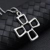 Elegant Three-Dimensional Cross Fashion Necklace for Women - Versatile & Exquisite Sweater Chain