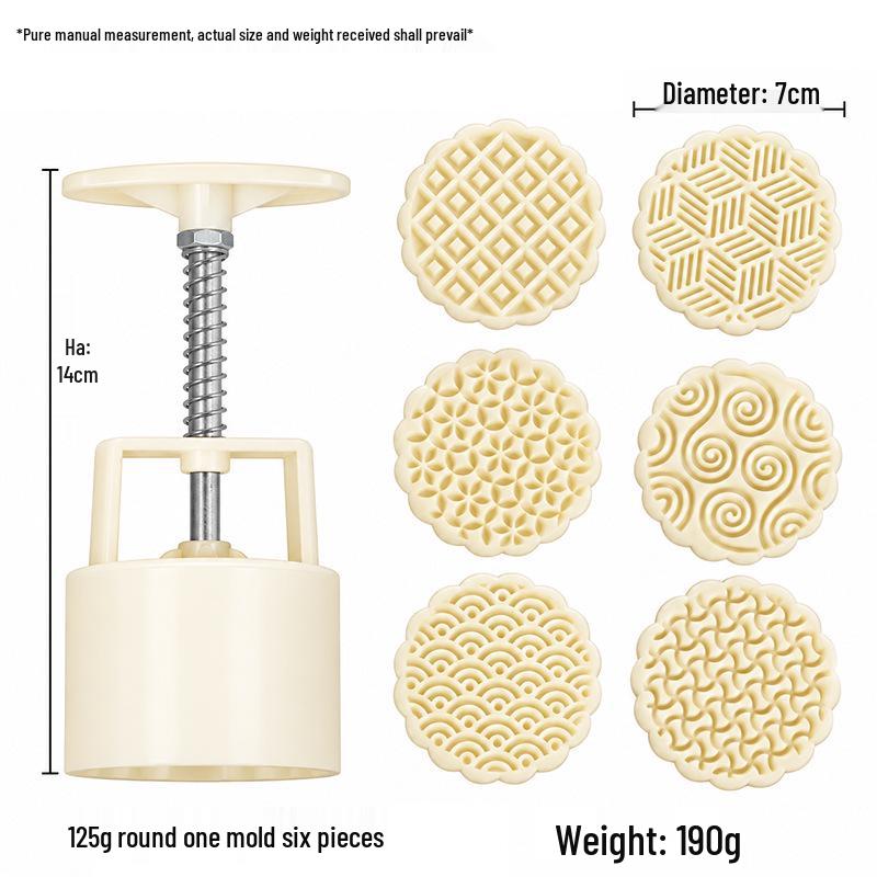 Mid-Autumn Festival Mooncake & Pastry Baking Press Mold Tool for Ice Skin and Green Bean Cake