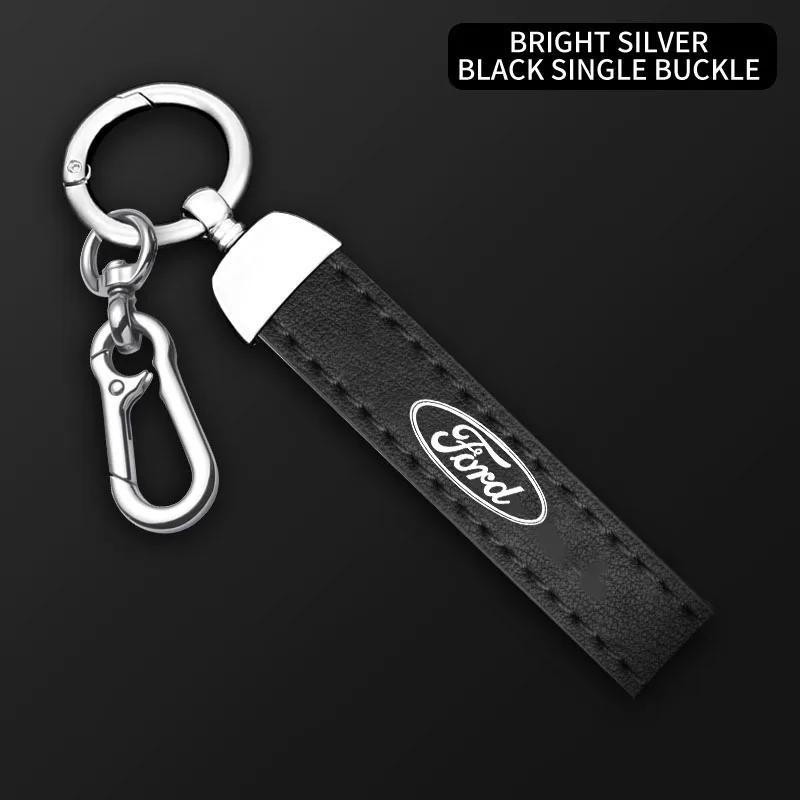 Car Sticker Ford New 2025 Hot Car Keychain Luxury Key Ring Holder Car Key Buckle Jewelry Gift For Ford Focus Mondeo Mk4 Mk5 Rang