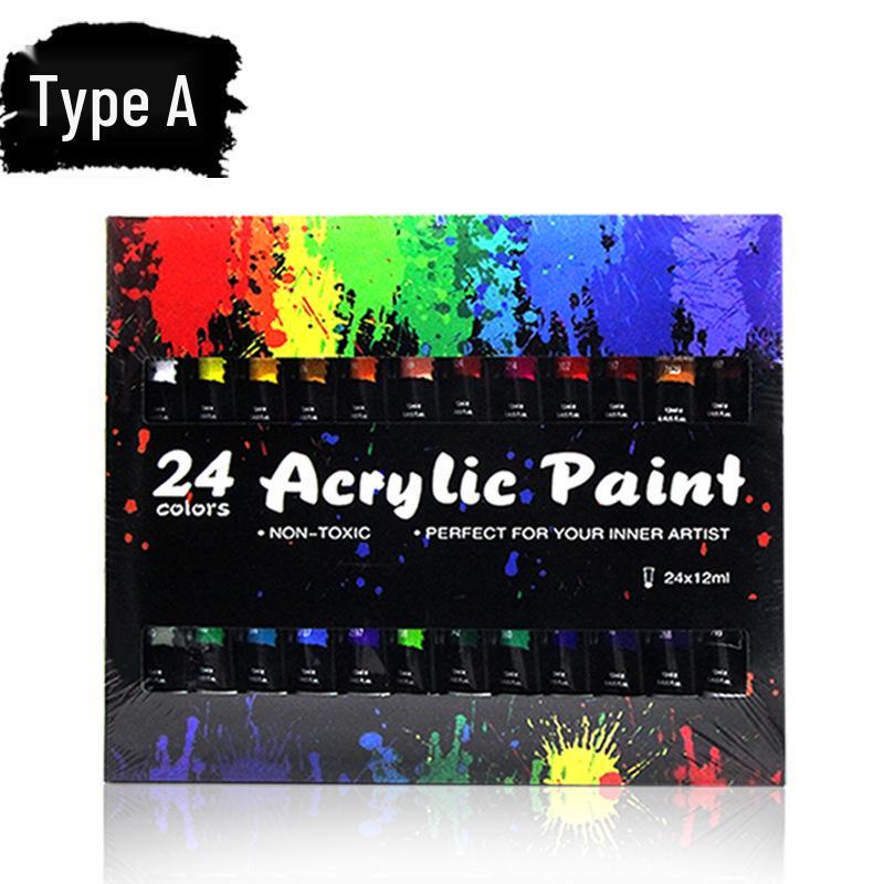24-Color Acrylic Paint Set for Art Students and DIY Projects