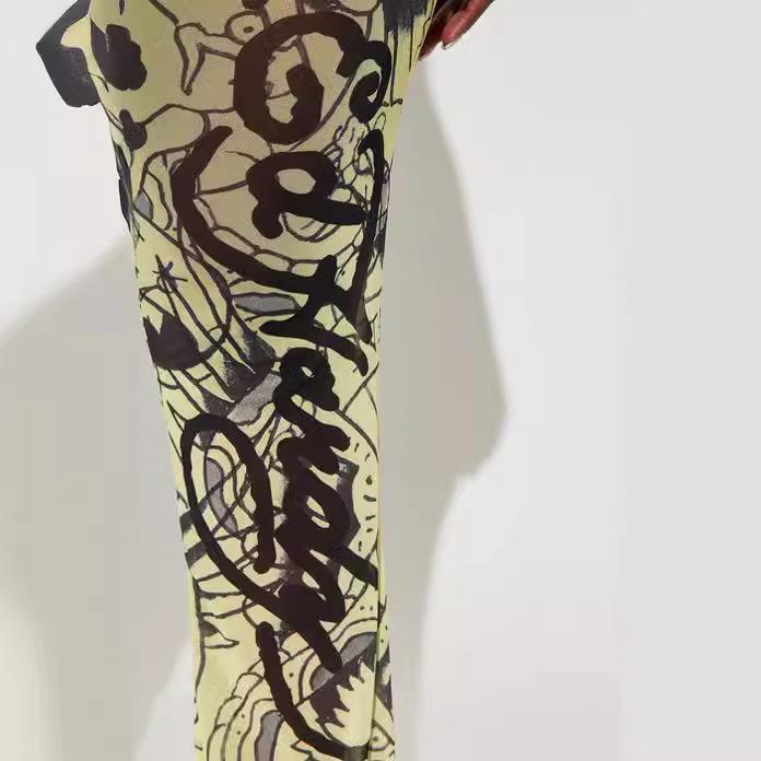 2024 Sommer Lässiger Print Kurzarm Anzug