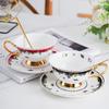 Ceramics Coffee Cup and Dish Set Afternoon Tea Mug Water Cup Flower Tea Cups Milk Mug Breakfast Cups Juice Mug Coffee Mugs