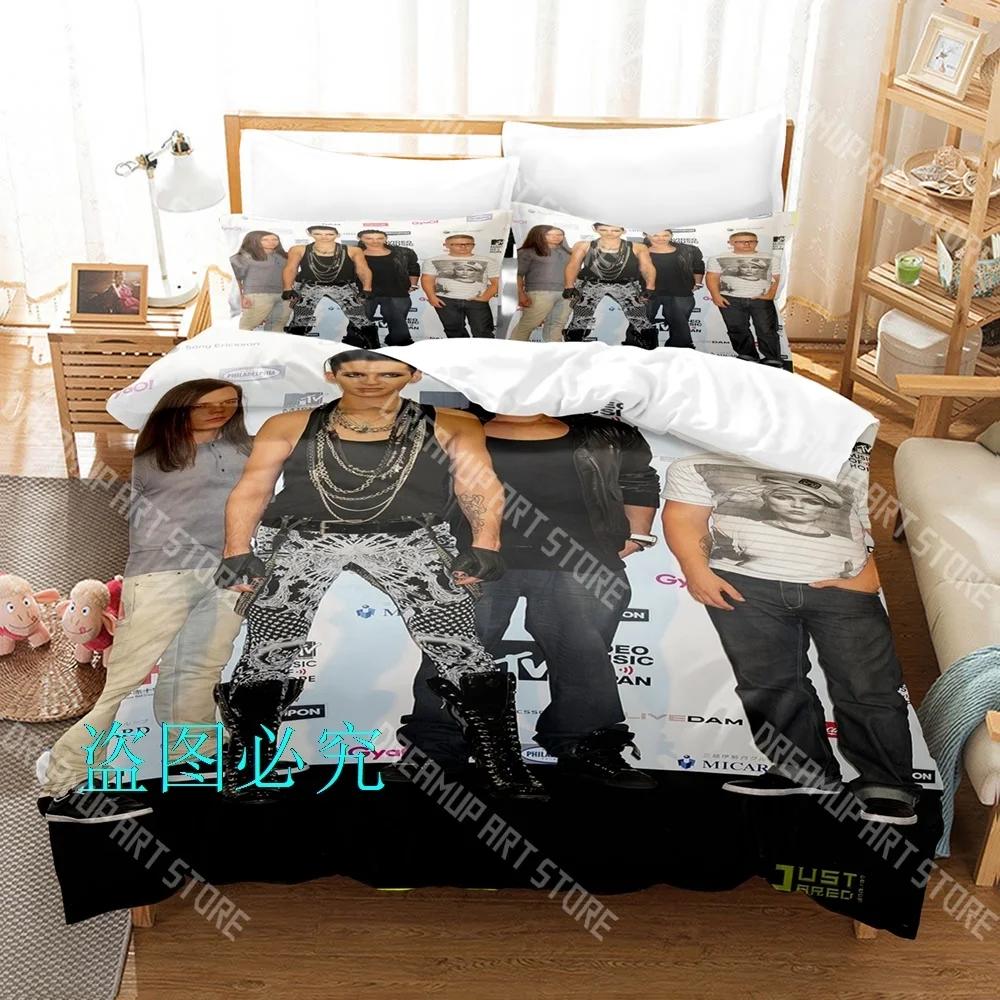 3D Print Tokio Hotel Album Bedding Set Single Twin Full Queen King Size Bed Set Adult Kid Bedroom Duvetcover Sets