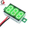 12V Car Voltmeter 0.36 Inch LED Digital Voltmeter Voltage Meter Adjustable Volt Detector Tester Monitor DC 4.7-32V 2 Lead Wire