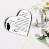 2D Flat Thanks for Brother Gift Acrylic Desktop Decoration Plaque, Home Decor Plaque Hanging Wall Art Decorative Garden Decoration for Room Door Signs
