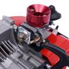 49CC 2 Stroke Gas Powered Engine Motor Kits Single Cylinder Air-Cooled Pull Start (for Vapor Scooter Pocket Motorcycle) Red