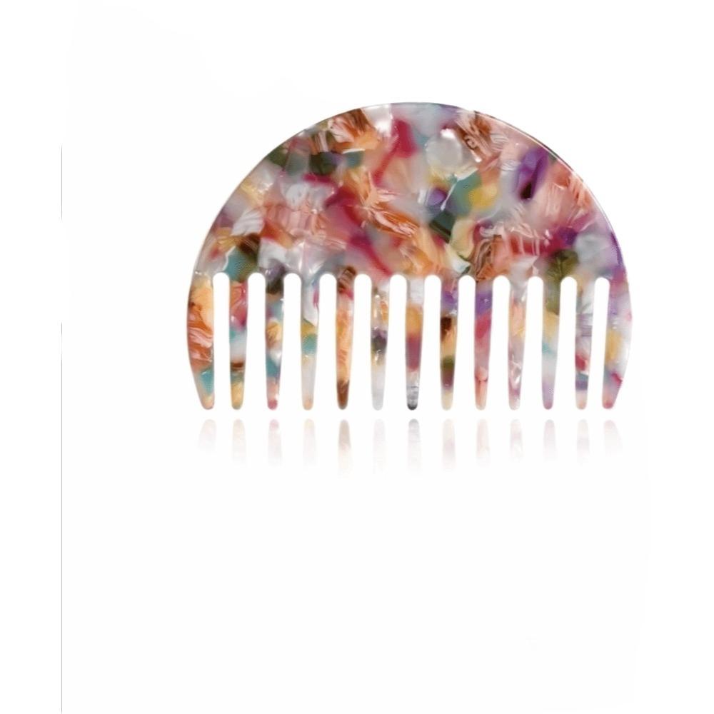 Acetate Hair Styling Combs Half-Round Grooming Comb Salon Hair Styling Tool