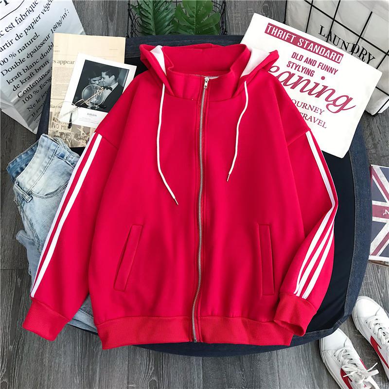 Cross-border Fleece Thickened Sweater Women's Korean Version Large Size Loose Casual Letter Lace-up Hooded Jacket Y2K