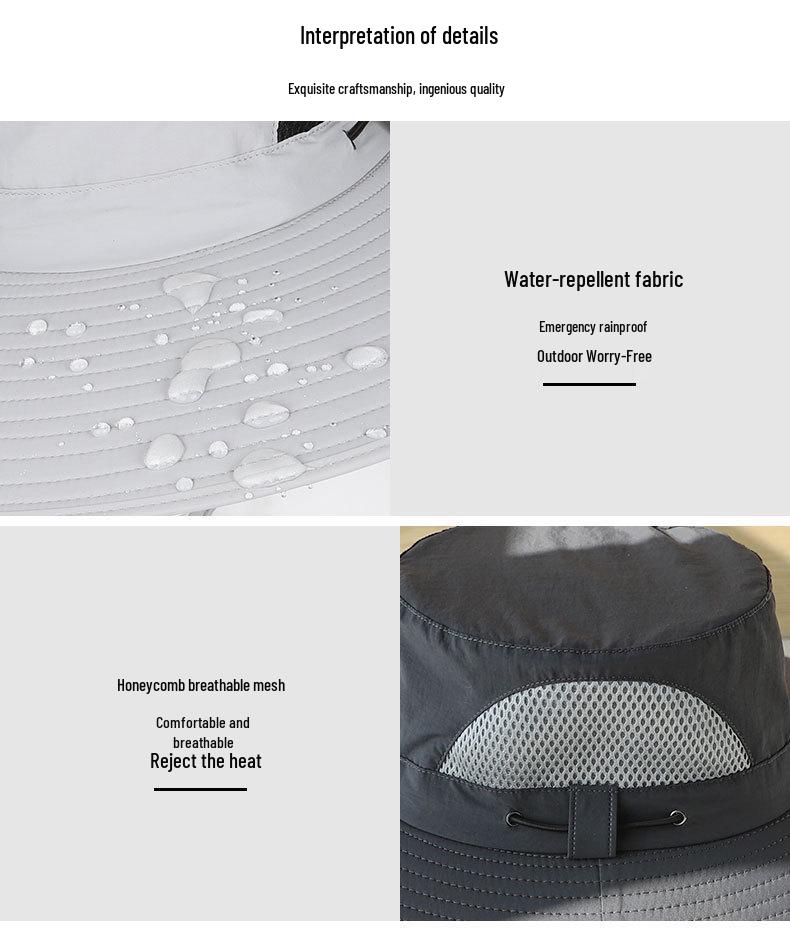 Men's Solar-Powered Fishing Hat with Fan - Sun, Mosquito, Neck, and Face Protection for Outdoor Summer Leisure