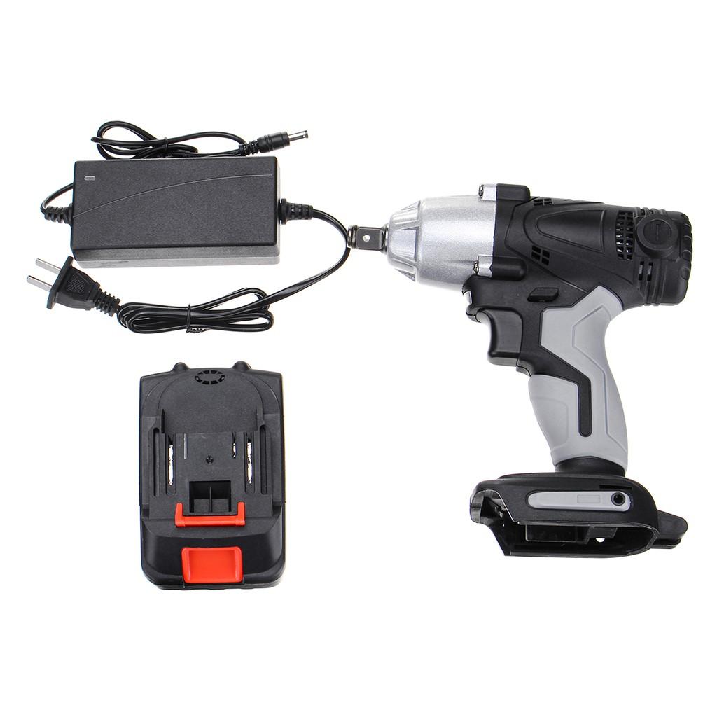 

12800 мАч 108 ВF 320 Н.м Светодиодная подсветка Перезаряжаемый Бесщеточный Аккумуляторный Электрический Ударный Гайковерт Дрель Отвертка