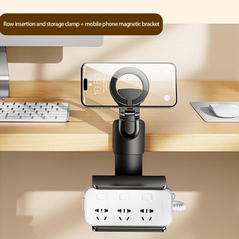 Kabel-Organizer mit Klebebefestigung unter dem Schreibtisch Sichere Befestigung für Steckdosenleisten Platzsparend Robustes PVC-Silikon-Design