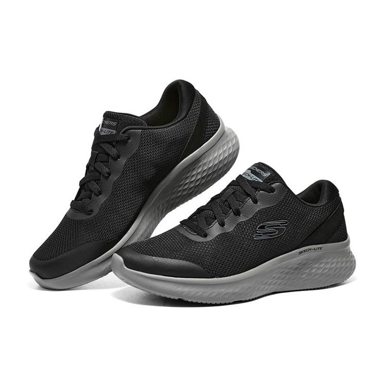Skechers Skech-Lite Pro Sports Comfort Low-Top Casual Shoes Men sneaker Black Gray 232591-BKCC