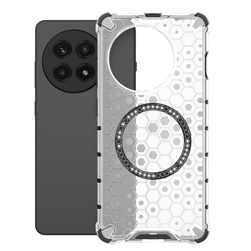 For OnePlus 13R 5G Magnetic Ring Back Cover Phone Case Magsafe Ring Wireless Charge Lens Protect Shockproof Coupe Cases