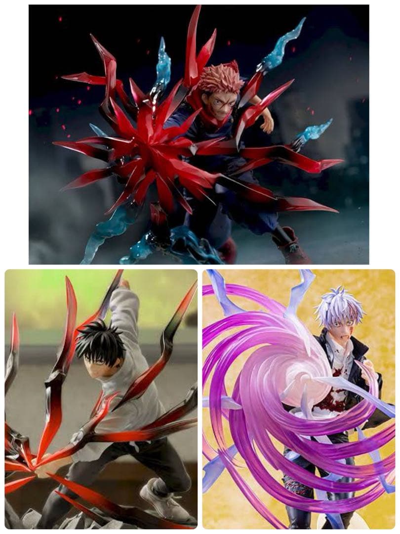 

[USED] Jujutsu Kaisen Itadori Yuji Black Flash Okkotsu Yuta Black Flash Gojo Satoru Figure Luminasta