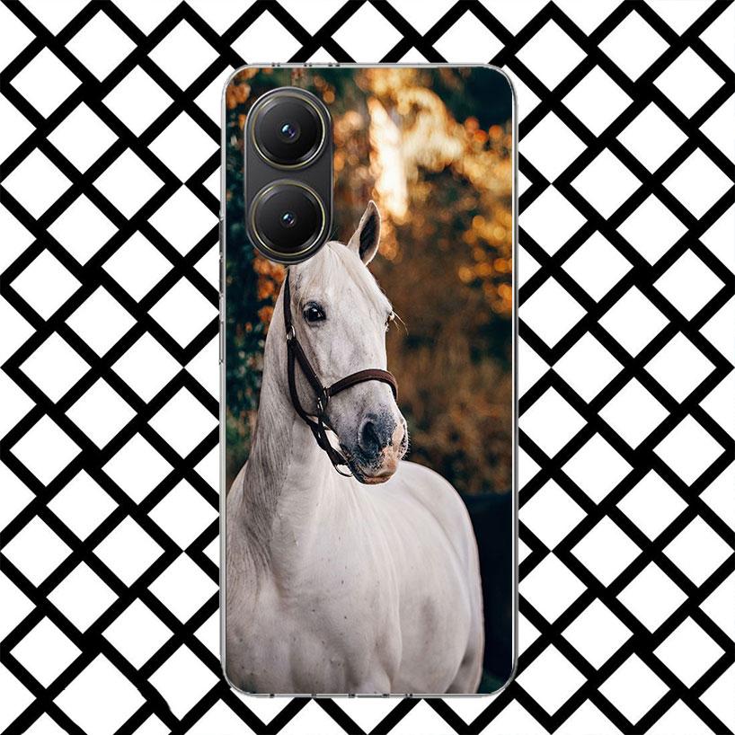 Black Horse Galloping Phone Case for Xiaomi Poco F7 Ultra X7 X6 X5 Pro X4 Gt M8 M7 Redmi 15 15C 13 13C 12 12C Soft Cover Fundas
