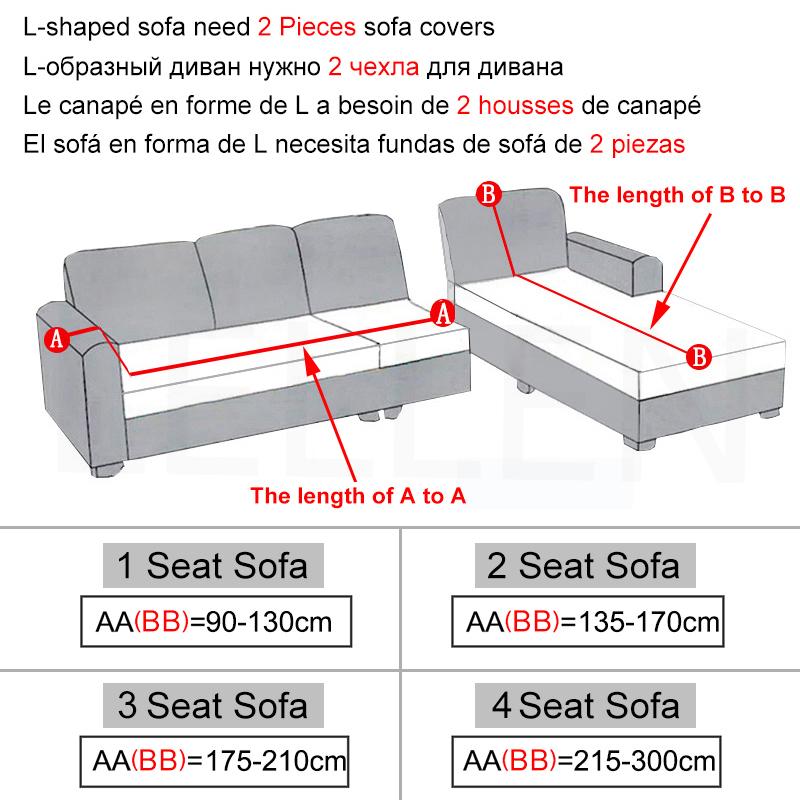 Pokrowiec na sofę Jacquard Thick Elastic Slipcovers do salonu Stretch Sofa Corner Couch Cover 1/2/3/4/5 Seater L Shaped
