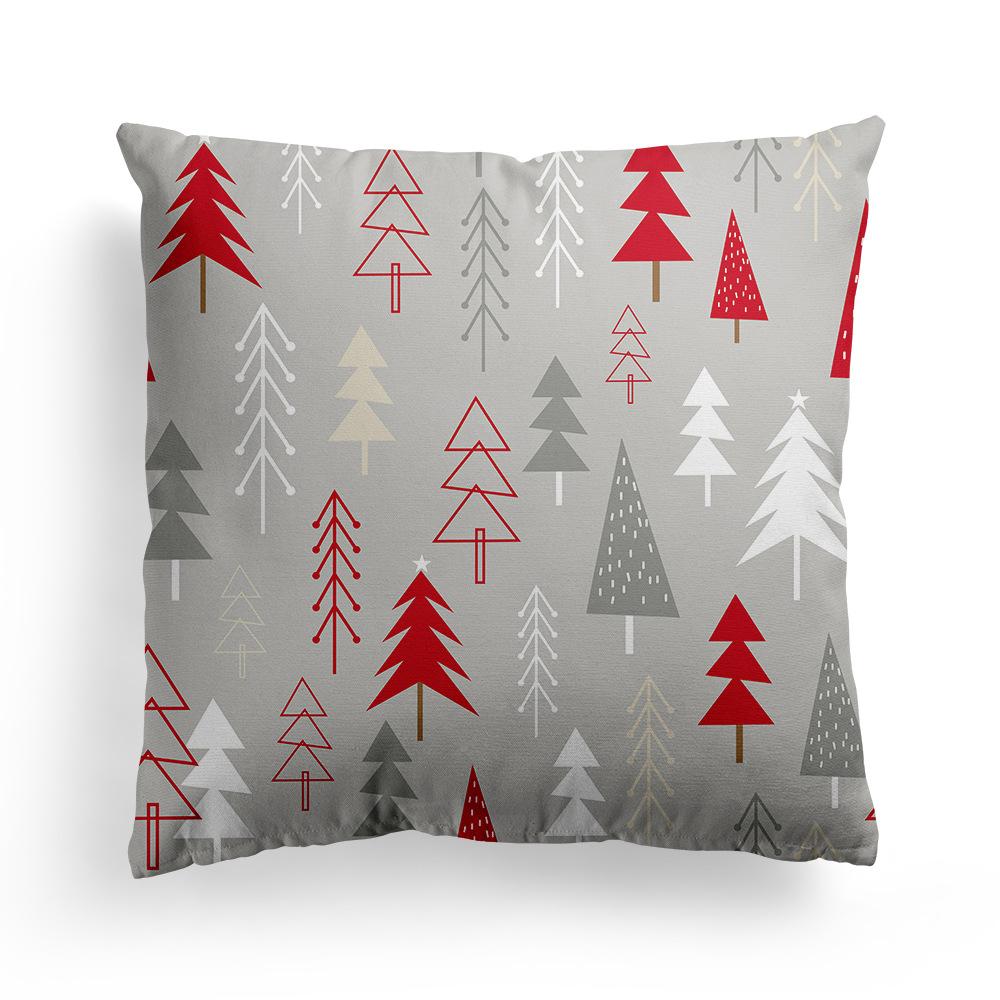 New Christmas Pillowcase Christmas Tree Holiday Sofa Pillow Cushion Cover