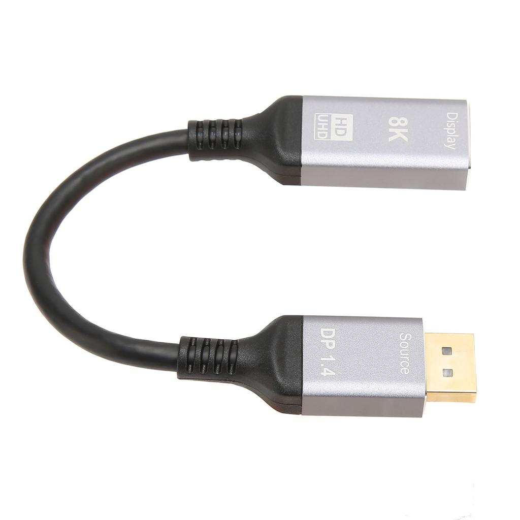 DisplayPort 1.4 to HD Multimedia Interface 2.1 Cable 8K 48Gbps Support HDR 3D AV Adapter Cord for Laptop PC TV Projector