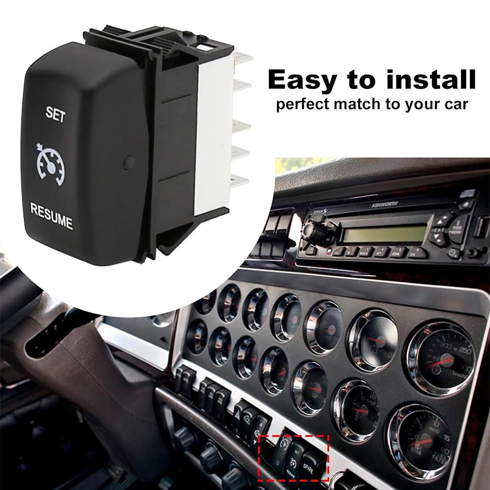 Cruise Control Rocker Switch For Kenworth T800 W900 Peterbilt Truck P27-1040-15