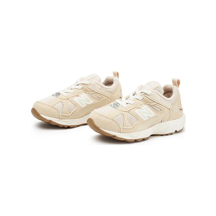 New Balance NB 878 Amortiguación, Resistentes al Desgaste Zapatos Bajos para Niños Pequeños Beige Blanco Marrón Bebé y Niño Pequeño IV878EC1