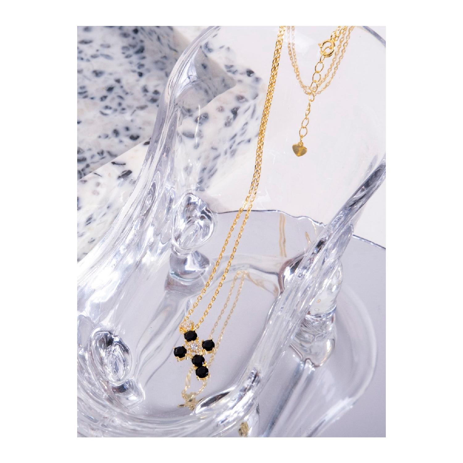 

Kimolos 925 Sterling Silver Crusader Necklace золотий