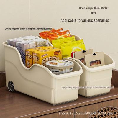 Rolling Cupboard Storage Box with Large Capacity – Multifunctional Kitchen and Household Organizer Basket
