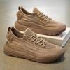 Outdoor versatile men's shoes summer fly-woven mesh breathable platform mesh shoes heightening men's casual sports shoes