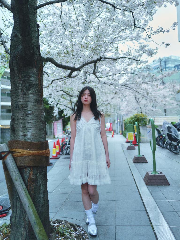 Loaegsyueol Lace Trimming Bustier Dress_White