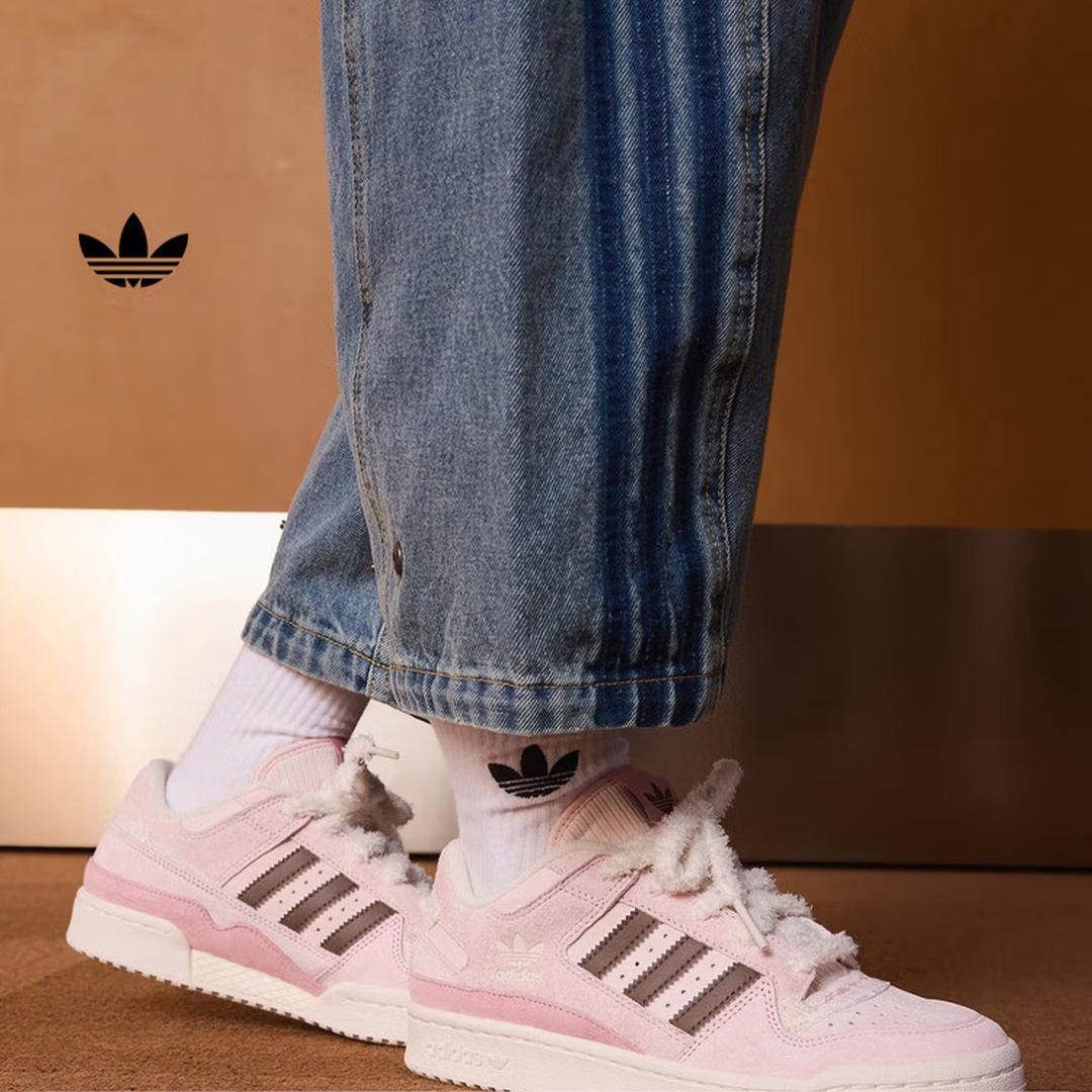 

Adidas FORUM LOW CL Универсальные повседневные баскетбольные кроссовки для женщин - Adidas Clover KJ4300 35.5 розовый