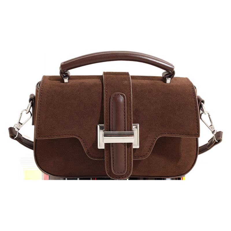 Fashion texture versatile small bag women's 2025 new autumn shoulder high-end messenger bag popular small square bag