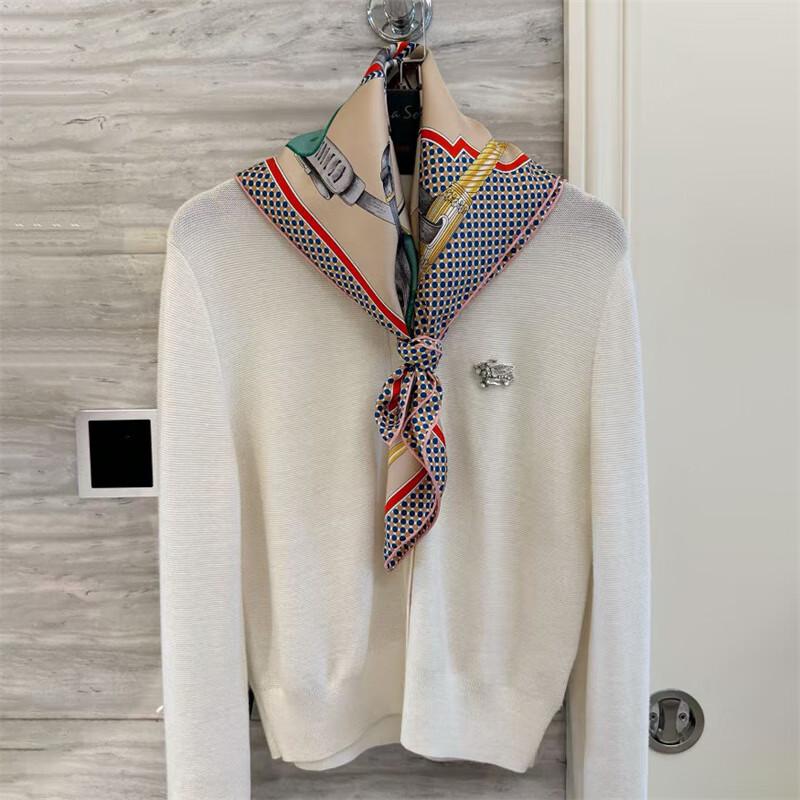 NINA SOLOR Mr. Carriage Twill Silk Scarf