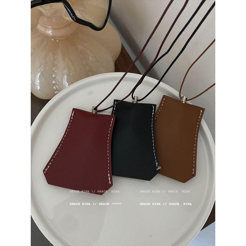 Leather Women's Outdoor Portable Glasses Clip Sweater Chain Lanyard