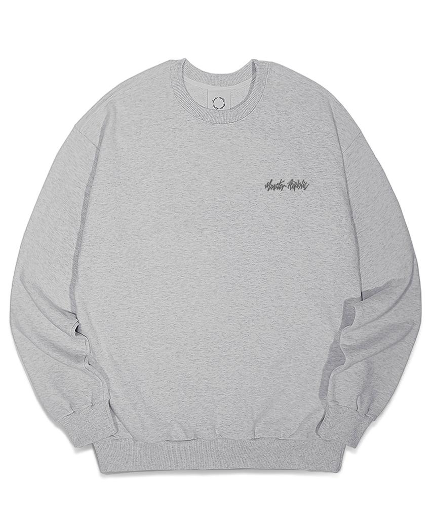 MONSTER REPUBLIC Authentic Logo Pink Sweatshirt Gray_8123