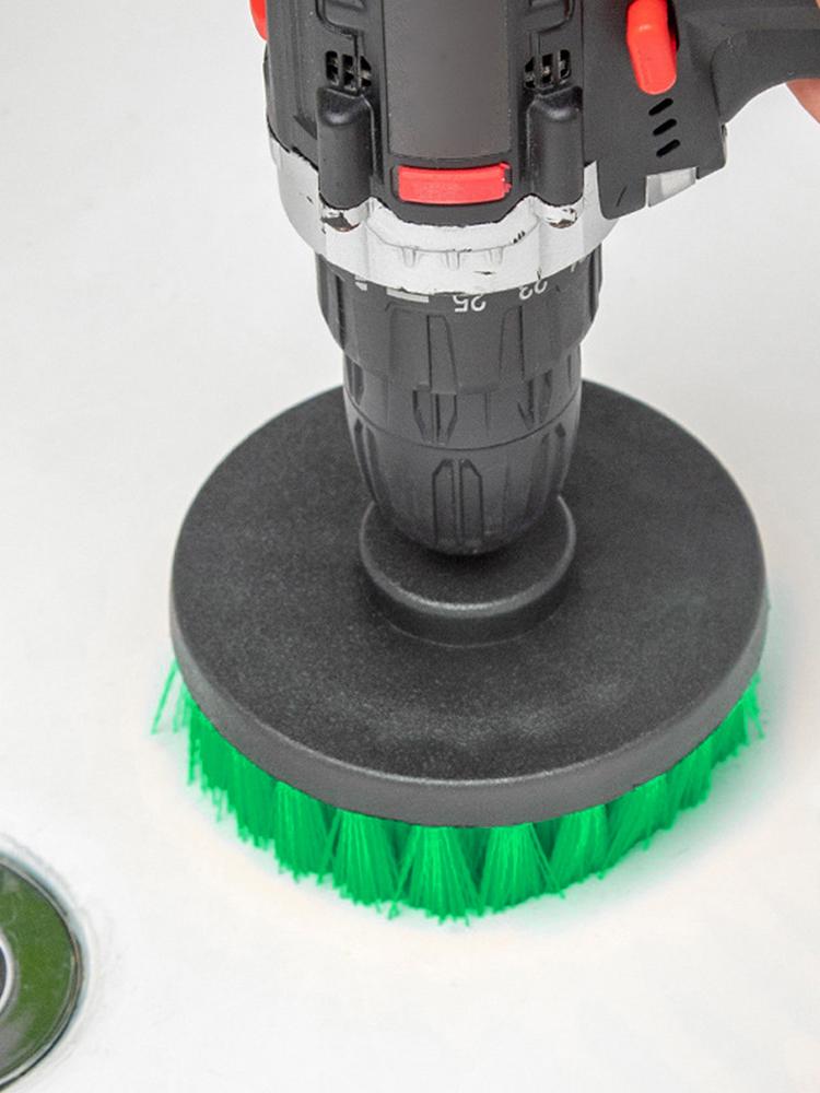 4Pcs Multi-Purpose Electric Drill-Brush Power Scrubber Brush Set Power Drills Scrubber Brush for Floor Tub Shower Tile Bathroom